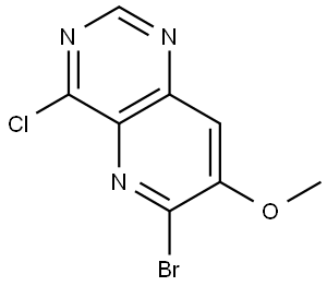 6-Bromo-4-chloro-7-methoxypyrido[3,2-d]pyrimidine Struktur