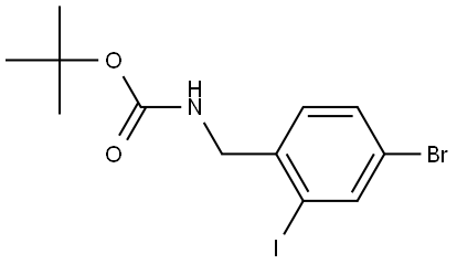 tert-Butyl (4-bromo-2-iodobenzyl)carbamate Struktur