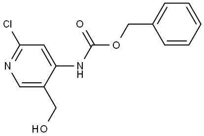 Benzyl (2-chloro-5-(hydroxymethyl)pyridin-4-yl)carbamate Struktur