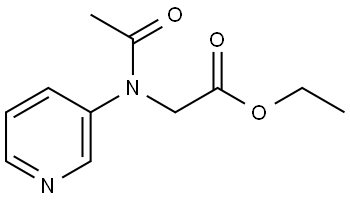 ethyl 2-(N-(pyridin-3-yl)acetamido)acetate Structure