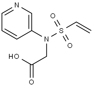 2-(N-(pyridin-3-yl)vinylsulfonamido)acetic acid Structure