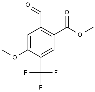 Methyl 2-formyl-4-methoxy-5-(trifluoromethyl)benzoate Structure