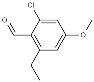 2-Chloro-6-ethyl-4-methoxybenzaldehyde Structure