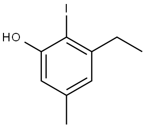 3-Ethyl-2-iodo-5-methylphenol Struktur