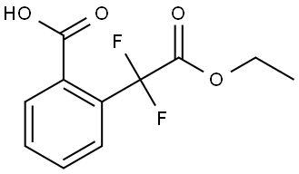 2-(2-Ethoxy-1,1-difluoro-2-oxoethyl)benzoic acid Struktur