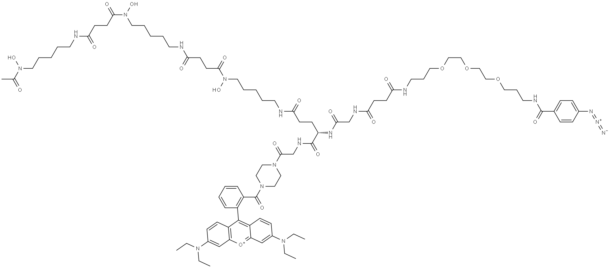 2761966-35-0 (4-AzBA-PEG3-C3-amido-Succ-Gly)-Glu(DFOB)-Gly-Pip-Rodamine B