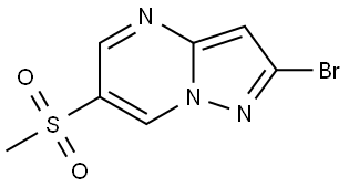 2-Bromo-6-(methylsulfonyl)pyrazolo[1,5-a]pyrimidine Struktur