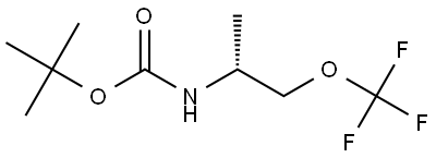 tert-butyl (R)-(1-(trifluoromethoxy)propan-2-yl)carbamate Structure