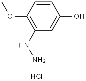 Phenol, 3-hydrazinyl-4-methoxy-, hydrochloride (1:1) Structure