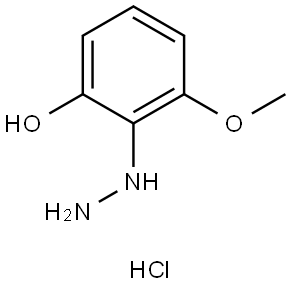 Phenol, 2-hydrazinyl-3-methoxy-, hydrochloride (1:1) Structure