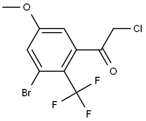 1-[3-Bromo-5-methoxy-2-(trifluoromethyl)phenyl]-2-chloroethanone Structure