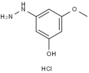 Phenol, 3-hydrazinyl-5-methoxy-, hydrochloride (1:1) Structure