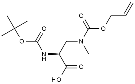 3-(N-Allyloxycarbonyl-N-methylamino)-N-Boc-L-alanine Structure