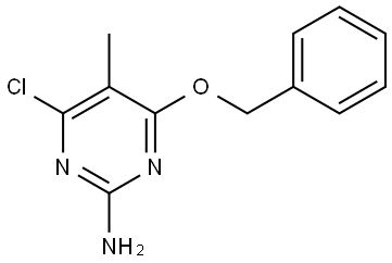 4-(Benzyloxy)-6-chloro-5-methylpyrimidin-2-amine Struktur