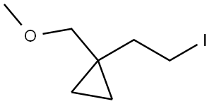 1-(2-iodoethyl)-1-(methoxymethyl)cyclopropane Structure