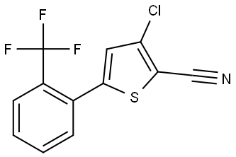 3-Chloro-5-[2-(trifluoromethyl)phenyl]-2-thiophenecarbonitrile Structure