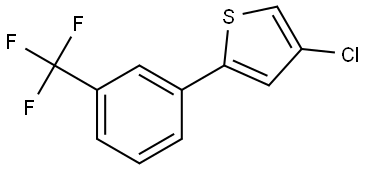 4-Chloro-2-[3-(trifluoromethyl)phenyl]thiophene Structure