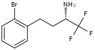 (S)-4-(2-bromophenyl)-1,1,1-trifluorobutan-2-amine Structure