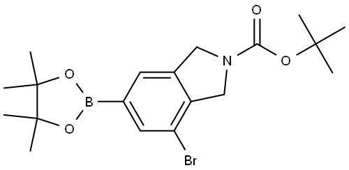 4-bromo-6-(4,4,5,5-tetramethyl[1,3,2]dioxaborolan-2-yl)-1,3-dihydroisoindole-2-carboxylic acid tert-butyl ester|