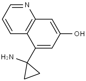 5-(1-Aminocyclopropyl)quinolin-7-ol Structure