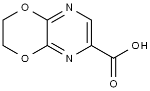 2,3-Dihydro-[1,4]dioxino[2,3-b]pyrazine-6-carboxylic acid Structure
