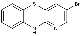 3-Bromo-10H-benzo[b]pyrido[2,3-e][1,4]thiazine Struktur