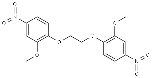双(2-甲氧基-4-硝基苯氧)乙烷 结构式