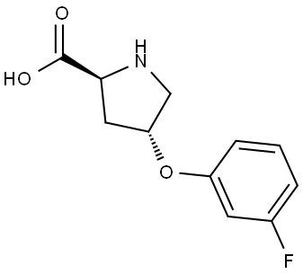 (4R)-4-(3-Fluorophenoxy)-L-proline Structure