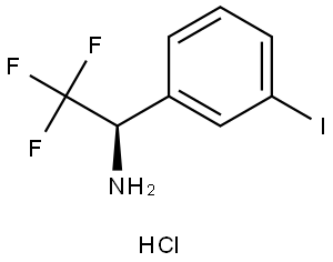 Benzenemethanamine, 3-iodo-α-(trifluoromethyl)-, hydrochloride (1:1), (αR)- Structure
