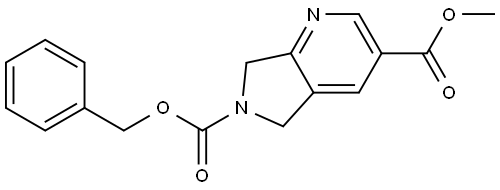 6-benzyl 3-methyl 5,7-dihydro-6H-pyrrolo[3,4-b]pyridine-3,6-dicarboxylate 结构式