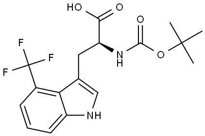 N-Boc-4-trifluoromethyl-L-tryptophan Structure