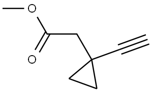 Methyl 2-(1-ethynylcyclopropyl)acetate Struktur