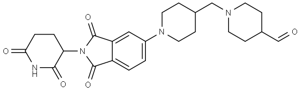 1-((1-(2-(2,6-dioxopiperidin-3-yl)-1,3-dioxoisoindolin-5-yl)piperidin-4-yl)methyl)piperidine-4-carbaldehyde|