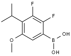(2,3-Difluoro-4-isopropyl-5-methoxyphenyl)boronic acid Struktur