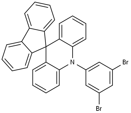 Spiro[acridine-9(10H),9′-[9H]fluorene], 10-(3,5-dibromophenyl)- Struktur