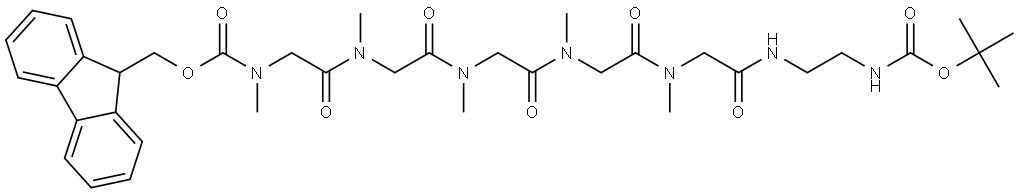 3049945-36-7 (9H-芴-9-基)甲基(2,2,11,14,17,20-六甲基-4,9,12,15,18,21-己氧基-3-氧杂-5,8,11,14,17,20-六氮杂二十二烷-22-基)(甲基)氨基甲酸酯