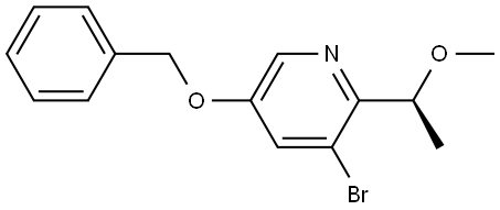 (S)-5-(苄氧基)-3-溴-2-(1-甲氧基乙基)吡啶, 3050725-44-2, 结构式
