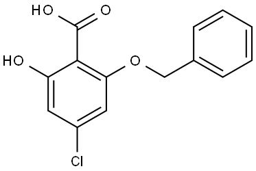 2-(Benzyloxy)-4-chloro-6-hydroxybenzoic acid Struktur