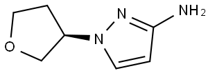 (R)-1-(Tetrahydrofuran-3-yl)-1H-pyrazol-3-amine Struktur