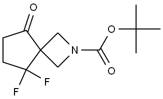 tert-Butyl 5,5-difluoro-8-oxo-2-azaspiro[3.4]octane-2-carboxylate Struktur