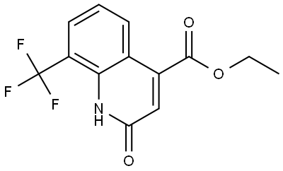 Ethyl 2-oxo-8-(trifluoromethyl)-1,2-dihydroquinoline-4-carboxylate Struktur