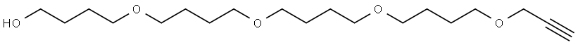 OH-(C4H8O)4-Propargyl Structure