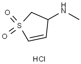 3-(Methylamino)-2,3-dihydrothiophene 1,1-dioxide hydrochloride Struktur