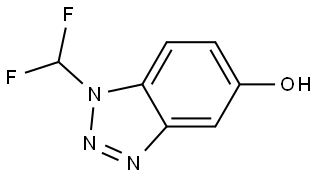 1-(Difluoromethyl)-1H-benzo[d][1,2,3]triazol-5-ol Struktur