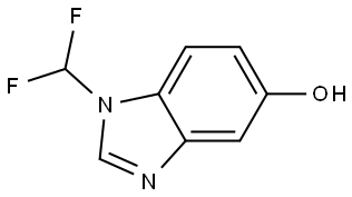 1-(Difluoromethyl)-1H-benzo[d]imidazol-5-ol Struktur