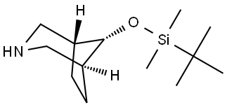 (1R,5S,8r)-8-((tert-Butyldimethylsilyl)oxy)-3-azabicyclo[3.2.1]octane Struktur