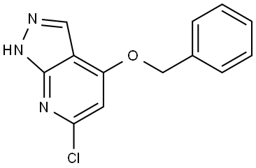 4-(Benzyloxy)-6-chloro-1H-pyrazolo[3,4-b]pyridine Struktur