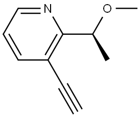 (S)-3-Ethynyl-2-(1-methoxyethyl)pyridine Struktur