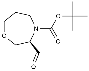 tert-Butyl (R)-3-formyl-1,4-oxazepane-4-carboxylate Struktur