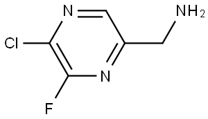(5-Chloro-6-fluoropyrazin-2-yl)methanamine Struktur